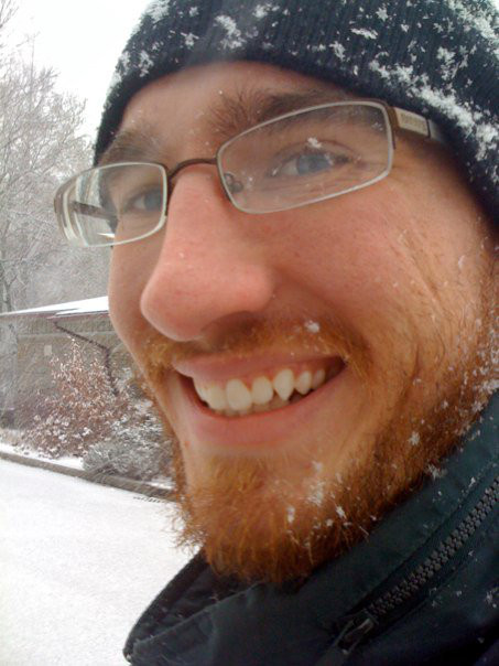 Nathan Friedly in Cincinnati during the winter